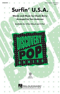 Surfin' U.S.A. - Discovery Level 1 - Chuck Berry - 3-Part Mixed Tom Anderson Hal Leonard Octavo