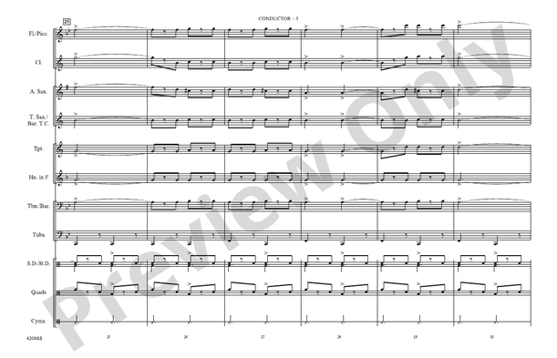 Funiculi, Funicula – Marching Band Conductor Score & Parts (Digital Download)