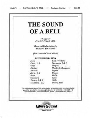 The Sound of a Bell - Full Orchestration, with Handbells - Shawnee Press