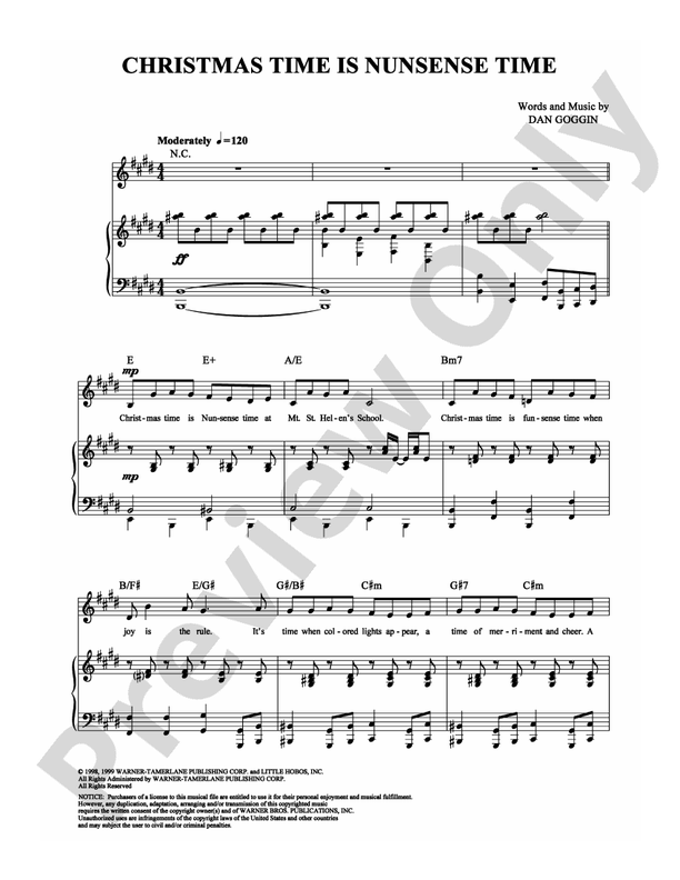 Christmas Time is Nunsense Time -  Dan Goggin - PVG (Digital Download)