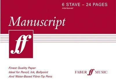 Manuscript A5 6-stave 24pp (interleaved) - Faber Music