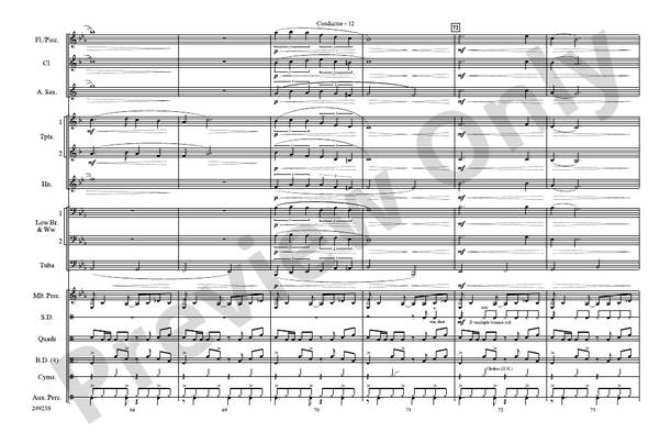 A New World, Movement One – Marching Band Conductor Score & Parts (Digital Download)