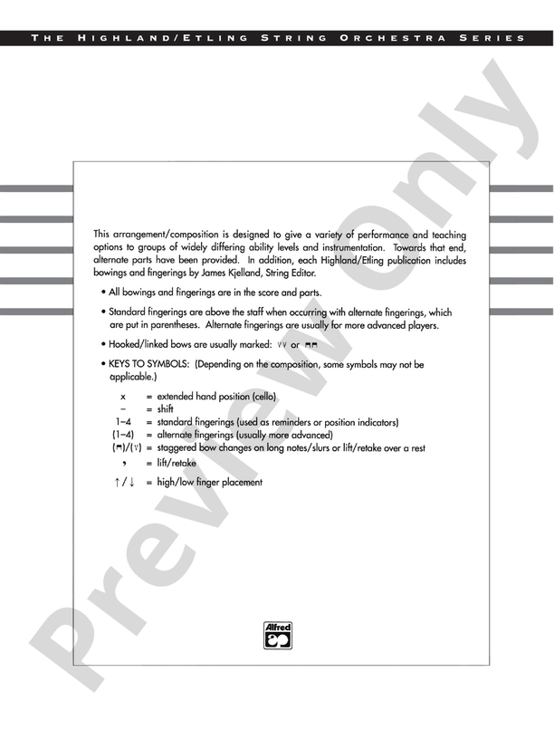 Brandenburg Concerto No. 6, 3rd Movement (Abridged) – String Orchestra Conductor Score & Parts (Digital Download)