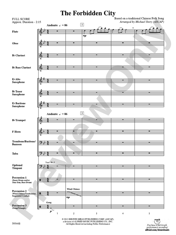 The Forbidden City - Concert Band Conductor Score & Parts (Digital Download)