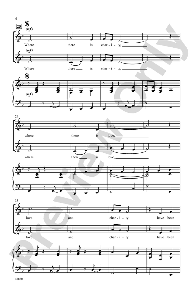 Caritas Canon – 2-Part / SSA Choral Octavo (Digital Download)