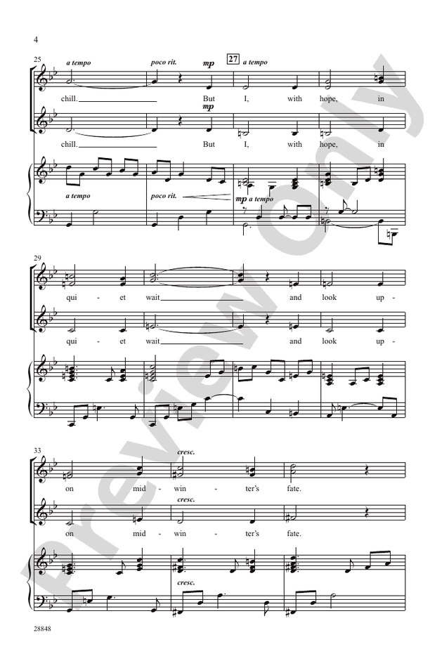Midwinter's Chill – SSA Choral Octavo (Digital Download)