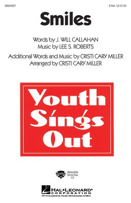 Smiles - 2-Part Cristi Cary Miller Hal Leonard Choral Score Octavo