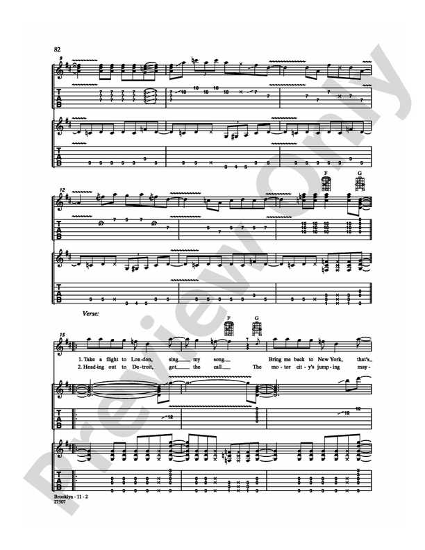 Brooklyn - Guitar TAB (Digital Download)