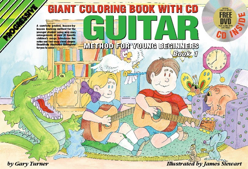 Progressive Guitar Method 1 YB Colouring Bk/CD/DVD
