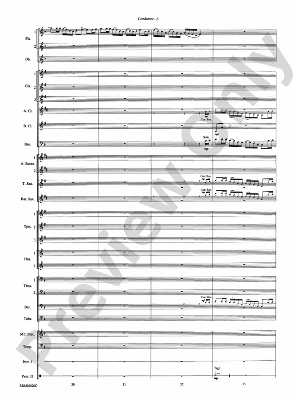 Prairiesong - Concert Band Conductor Score & Parts (Digital Download)
