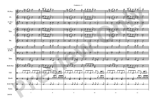 All I Wanna Do – Marching Band Conductor Score & Parts (Digital Download)