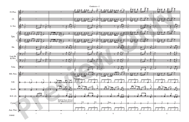 Party in the U.S.A. – Marching Band Conductor Score & Parts (Digital Download)