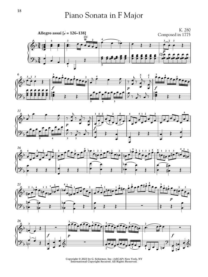 Mozart - Piano Sonatas Vol. 1 Book/OLA - Schirmer Performance Editions - Schirmer