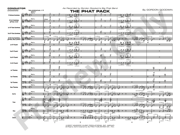 The Phat Pack - Jazz Ensemble Conductor Score & Parts(Digital Download)