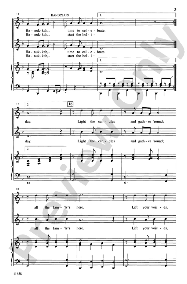 Hanukkah, Oh Hanukkah – 2-Part Choral Octavo (Digital Download)