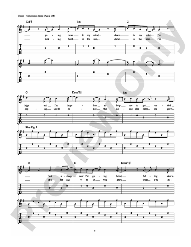 Competition Smile - Easy Guitar (Digital Download)