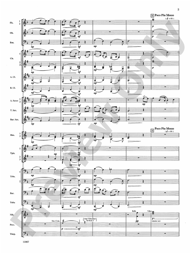Highland Park Overture - Concert Band Conductor Score & Parts (Digital Download)