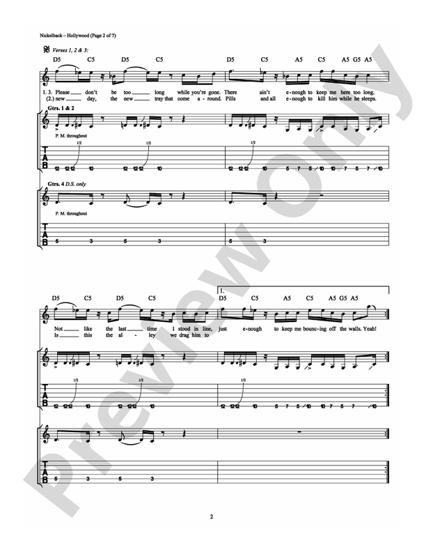Hollywood - Guitar TAB (Digital Download)