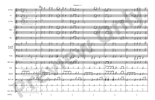Ramblin' Man – Marching Band Conductor Score & Parts (Digital Download)