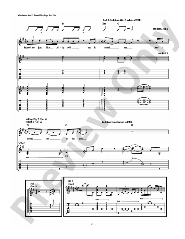 And It Stoned Me - Guitar TAB (Digital Download)