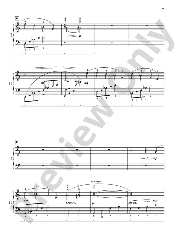 Concerto Romantique: In Three Movements for Solo Piano with Piano Accompaniment - 2 Pianos, 4 Hands (Digital Download)