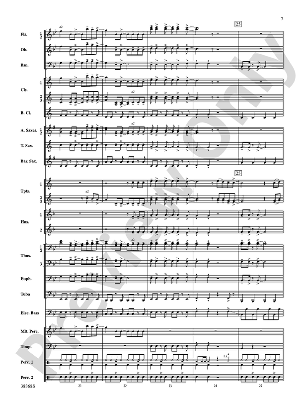 Last Friday Night (T.G.I.F) / The Edge of Glory - Concert Band Conductor Score & Parts (Digital Download)
