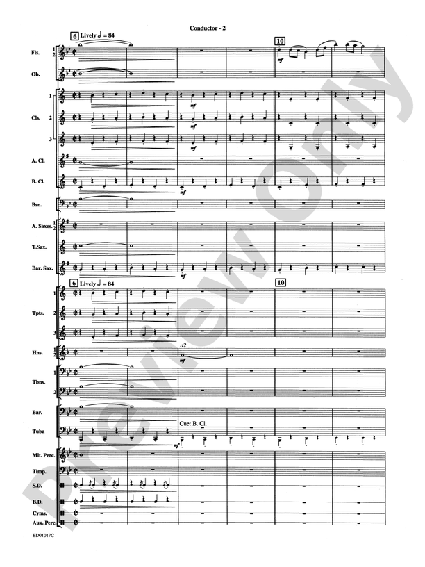 Outback Fantasy (based on Traditional Australian Folk Melodies) - Concert Band Conductor Score & Parts (Digital Download)