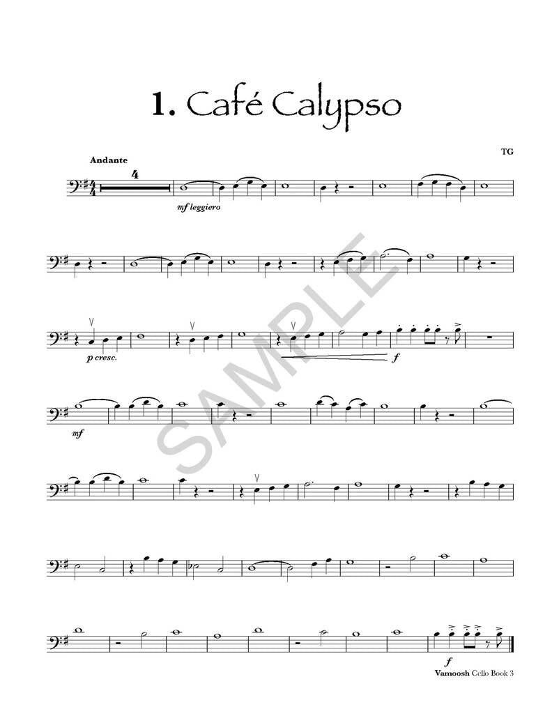 Vamoosh Cello Book 3 - Cello/CD by Gregory Vamoosh Music VAM23