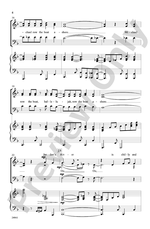 Michael Row That Gospel Boat! – 3-Part Mixed Choral Octavo (Digital Download)