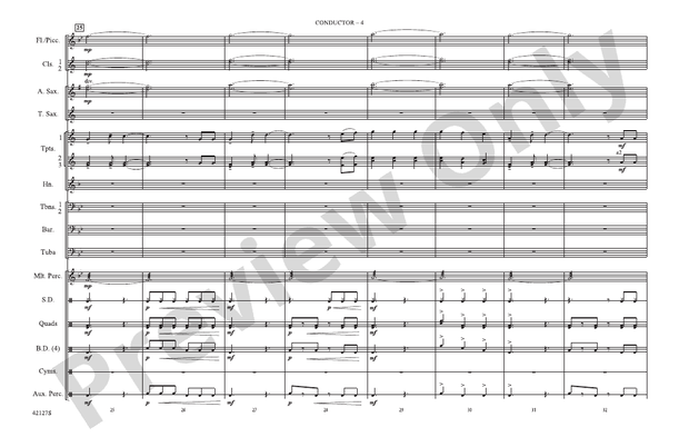 Carry On – Marching Band Conductor Score & Parts (Digital Download)