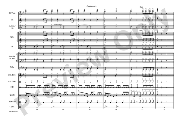 Na Na Hey Hey Kiss Him Goodbye (Arr. Doug Adams) – Marching Band Conductor Score & Parts (Digital Download)