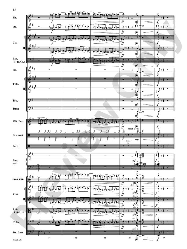 The Pink Panther (Grade 3) - Full Orchestra Conductor Score & Parts (Digital Download)