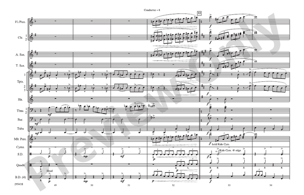 Sing Sang Sung – Marching Band Conductor Score & Parts (Digital Download)