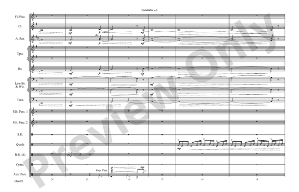 The Dark Knight – Marching Band Conductor Score & Parts (Digital Download)