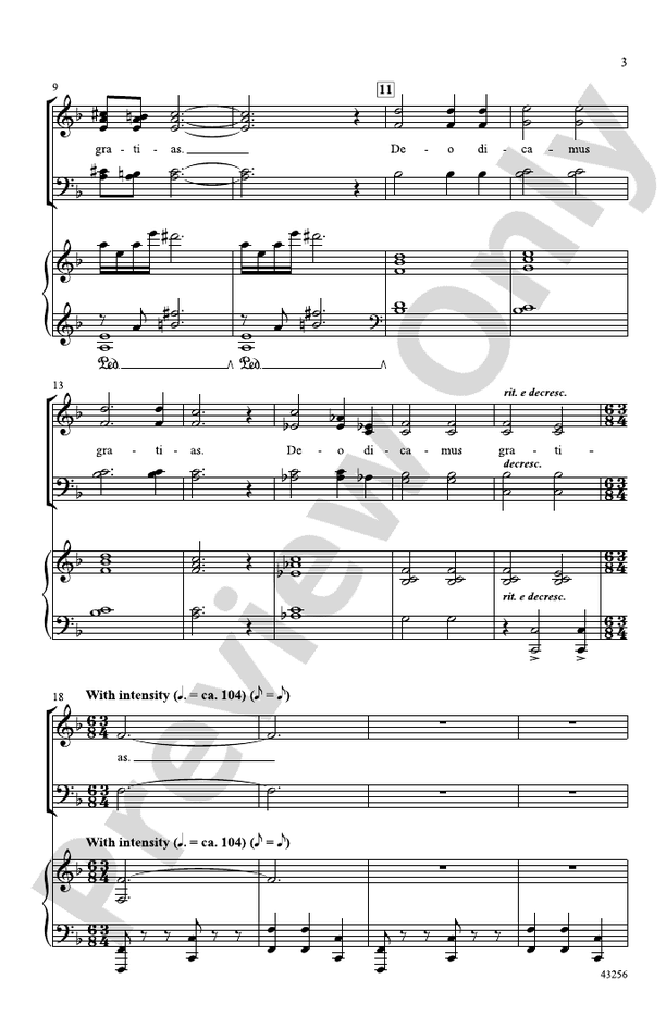 Deo Dicamus Gratias – SATB Choral Octavo (Digital Download)