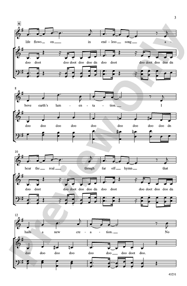 How Can I Keep from Singing? – SATB a cappella (Digital Download)