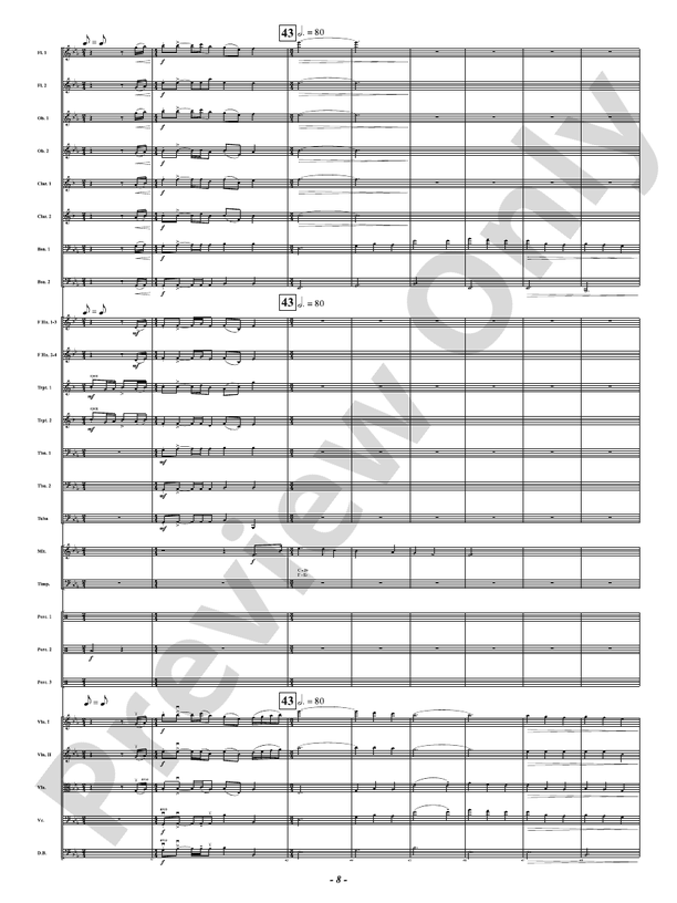 Bells of the Winter Range - Full Orchestra Conductor Score & Parts (Digital Download)
