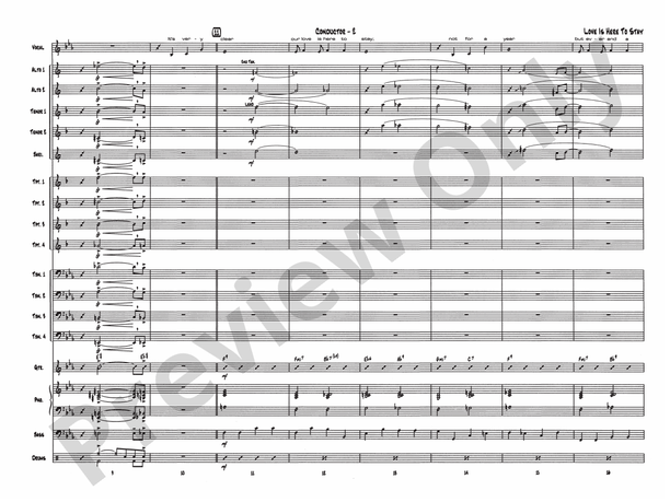 Love Is Here to Stay (Grade 3) - Jazz Ensemble Conductor Score & Parts(Digital Download)