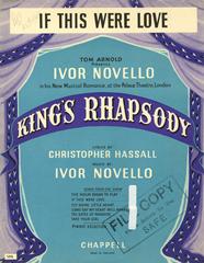 If This Were Love (from 'King's Rhapsody') - Vocal/Piano (Digital Download)