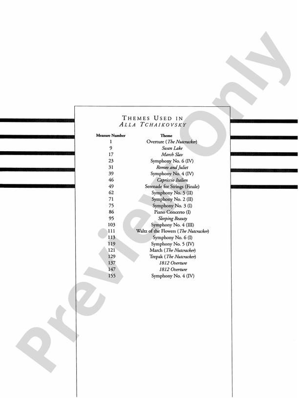 Alla Tchaikovsky – String Orchestra Conductor Score & Parts (Digital Download)