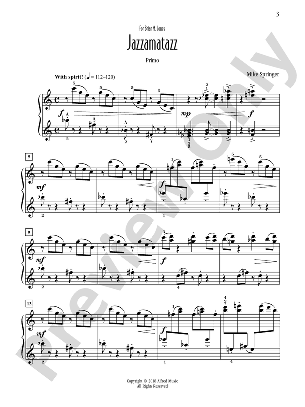 Jazzamatazz - Piano (Digital Download)