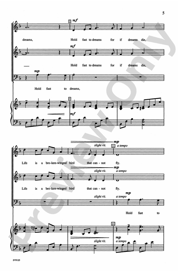 Dreams – 3-Part Mixed Choral Octavo (Digital Download)