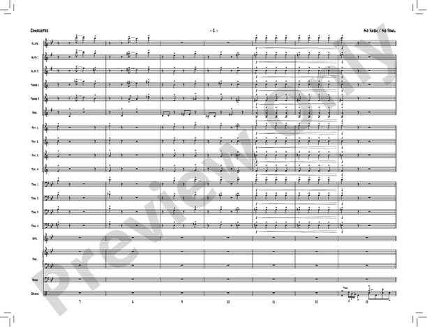 No Harm / No Fowl – Jazz Ensemble Conductor Score & Parts (Digital Download)