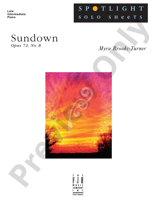 Sundown, Op. 72, No. 8 - Piano (Digital Download)