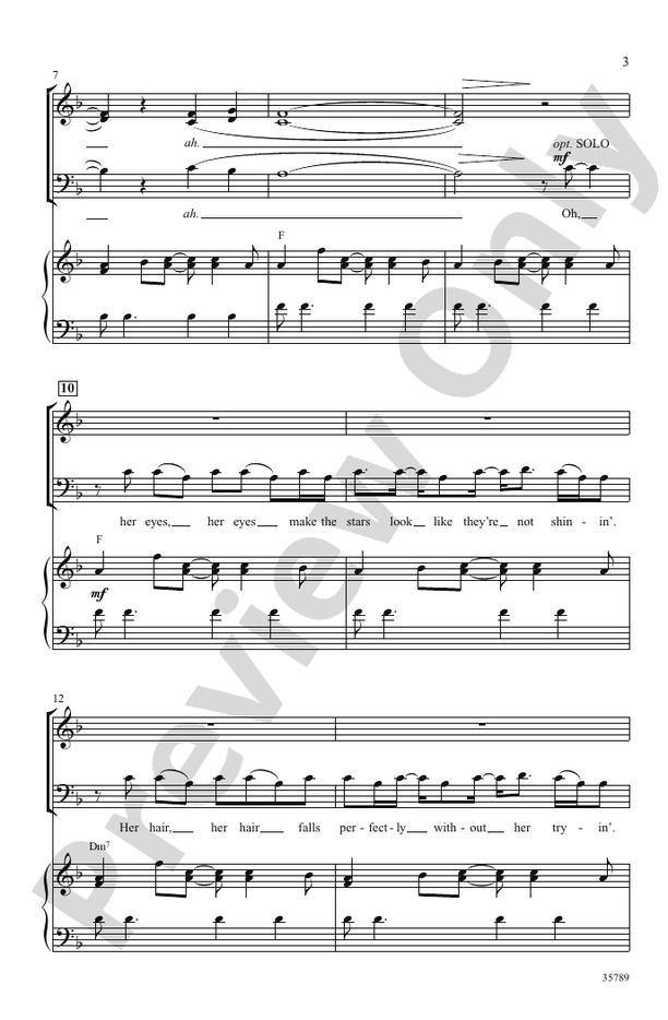 Just the Way You Are (Amazing) – SATB Choral Octavo (Digital Download)