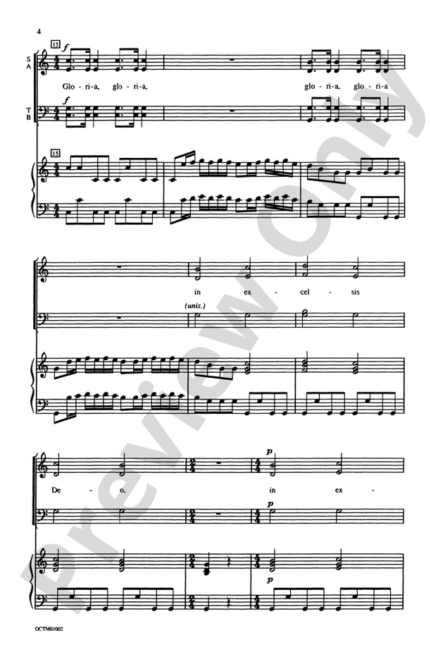 Gloria - Antonio Vivaldi (Arr. Russell L Robinson) – SATB Choral Octavo (Digital Download)