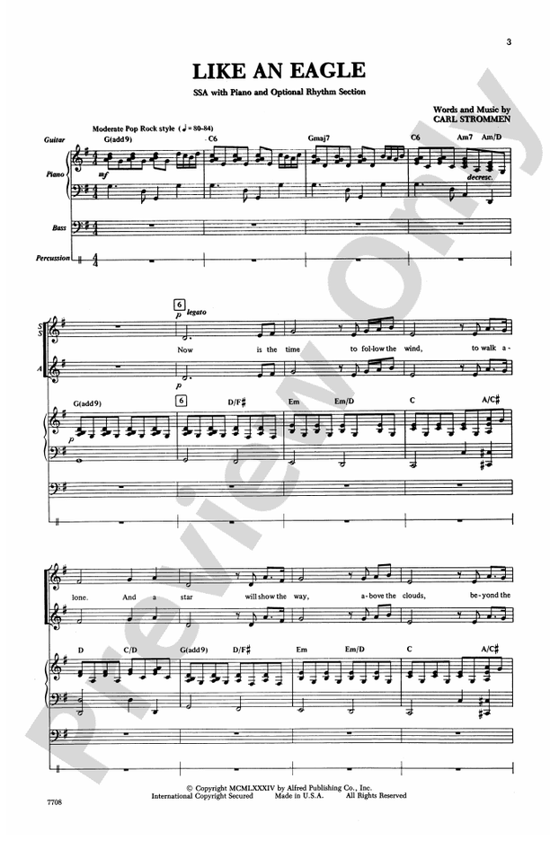 Like an Eagle – SSA Choral Octavo (Digital Download)