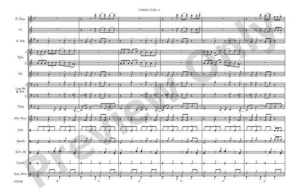 Havana – Marching Band Conductor Score & Parts (Digital Download)
