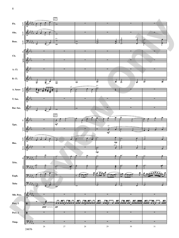 As a Wind from the North - Concert Band Conductor Score & Parts (Digital Download)