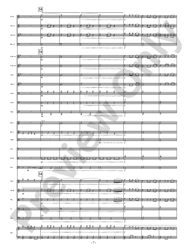 Ukrainian Bell Carol - Full Orchestra Conductor Score & Parts (Digital Download)